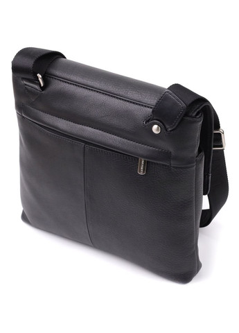 Мужская сумка через плечо из зернистой натуральной кожи 20865_1 (9270G-25 nero) Черный Tony Perotti (362046799)