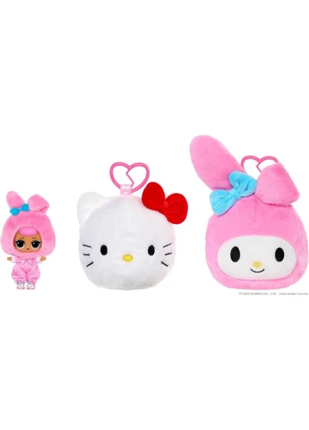 Лялька LOL Surprise Loves Hello Kitty and Friends Plush лол двостороння м'яка плюшева іграшка брелок 596608 L.O.L. Surprise! (375478363)