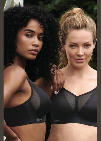 Чёрный топ спортивный бюстгальтер Anita без косточек