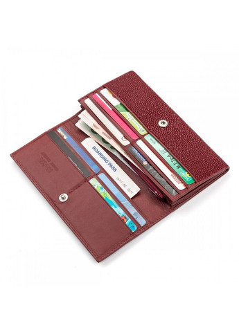 Жіночий гаманець зі шкіри ската STINGRAY LEATHER 18097 Бордовий Ekzotic Leather (363921163)