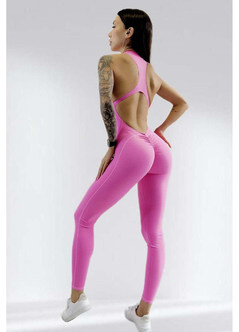 Спортивний комбінезон жіночий для фітнесу LILAFIT рожевий спортивний