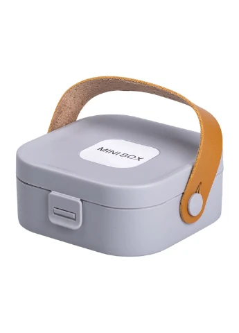 Міні-шкатулка для прикрас Yiwu Mini Box із дзеркалом 9х9х3,8 см сіра HP-5-27G No Brand (376571016)