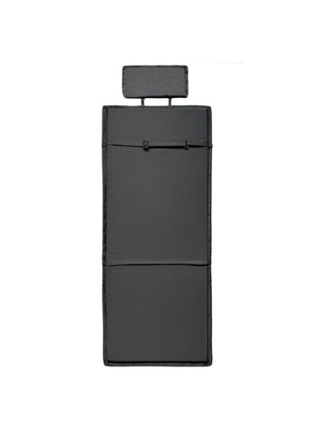 Матрац на лежак шезлонг садовий з підголівником 150х50х4 см сірий No Brand (324830098)