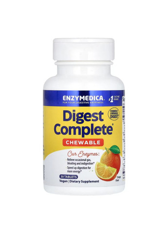 Добавка Digest Chewable - 30 caps Enzymedica (285787872)