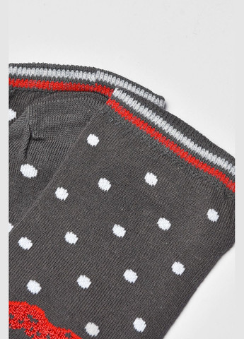 Тёмно-серые носки женские демисезонные спортивные темно-серого цвета Let's Shop однотонные (332949684)