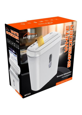 Уничтожитель документов WHITE SHREDDER Media-Tech (315799231)