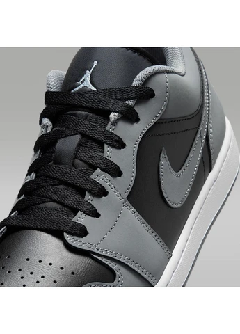Комбіновані кросівки 1 low grey/black iu7550-065 демісезон Air Jordan