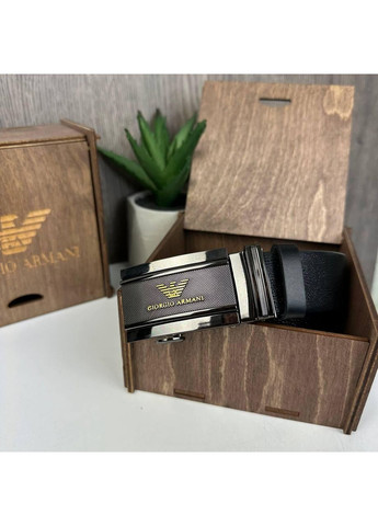 Чоловічий шкіряний ремінь автоматичний поясний ремінь із натуральної шкіри для чоловіків чорний пояс ProDobro (363258767)