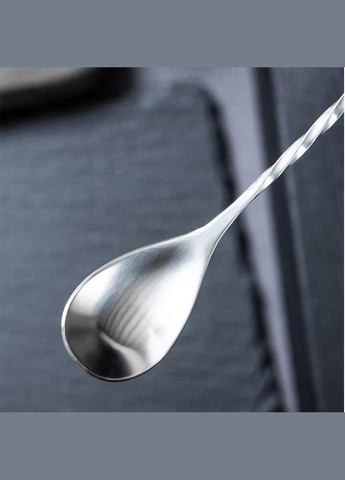 Набор барных коктейльных ложек из нержавеющей стали 25,5 см 3 шт. Серебристый (С051370-3) ТМ (349843596)