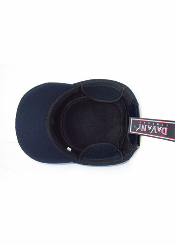 Кепка немка осінь-зима на флісі з вухами синя DaVaNi 00054 No Brand кепка немка (307071626)