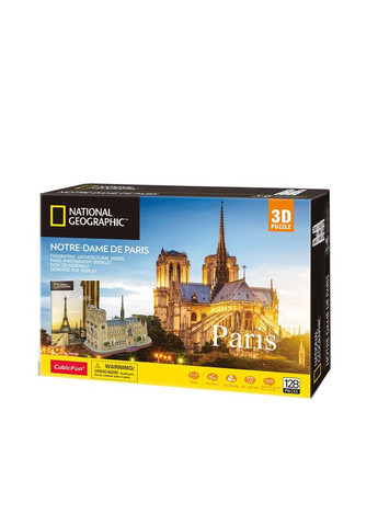 Пазл Трехмерный пазл National geographic Нотр-Дам-де-Пари (DS0986h) Cubic Fun (373001950)