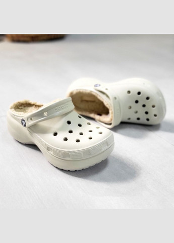Крокс с Мехом Классик Платформа Женские Classic Platform Clog Crocs Lined (315799556)