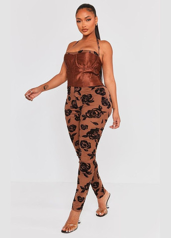 Комбинезон PrettyLittleThing коричневый