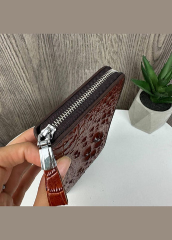 РАСПРОДАК! Большой мужской клатч рептилия, кошелек портмоне Коричневый No Brand (334731136)