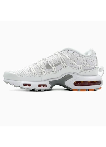 Білі кросівки чоловічі nike air max tn plus white найк аір макс тн плюс білі демісезон No Brand