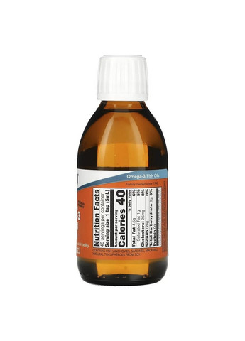 Жирні кислоти Omega-3 Fish Oil, 200 мл Лимон Now (293481961)