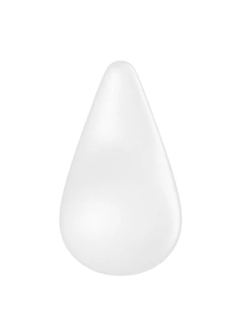 Вібратор для зовнішньої стимуляції Dew Drop White, 2 мотори, 12 режимів, м’який корпус Satisfyer (315014860)