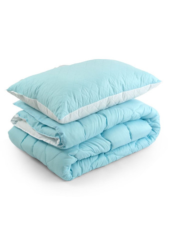 Набор одеяло 140х205 + подушка 50х70 силиконовая "Голубой" Руно к_924.52сл200_блакитний (265541379)