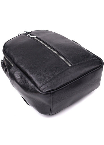 Практичный женский рюкзак из натуральной кожи 23057 Черный Vintage (357494922)