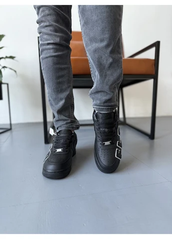 Черные летние кроссовки nike air force 1 low cactus plant flea black найк аир форс 1 No Brand