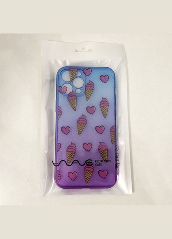 Чохол для Iphone 12 Pro Max рожево-синій Морозиво Wave (364664352)