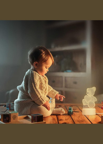 3-D Нічник SN-16 з Ведмедиком, White VHG (334305114)