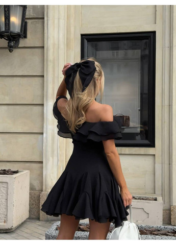 Чорна святковий, вечірня, кежуал жіноча сукня святкова а-силует Style Point однотонна