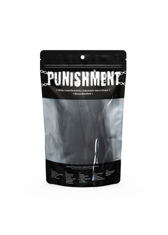 Фиксаторы для руки и бедра Thigh to Wrist Restraints - Black Punishment (331149233)