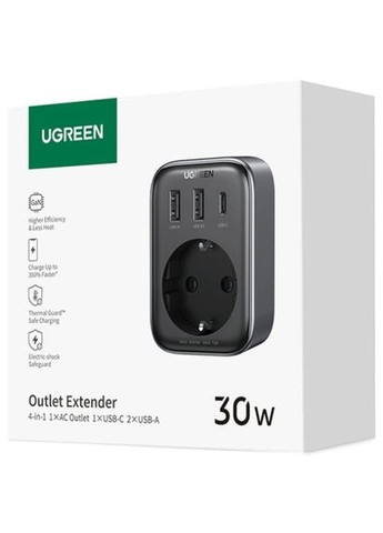 Зарядний пристрій 3xUSB 30W Outlet Extender (2хUSB-A+USB-C) CD314 Ugreen (315434255)