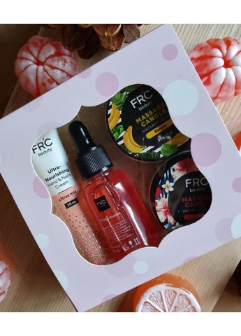 Новорічний подарунковий набір масажних свічок Beauty. Подарунок на Новий рік..Подарунок для жінки. FRC Beauty (372689591)