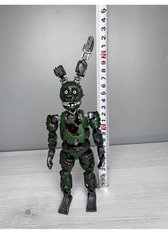 Фігурка Springtrap FNAF 22 см – повністю рухома, ручне фарбування, колекційний аніматронік, 3D-друк No Brand (400001309)