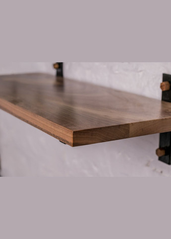 Полиця S із прямокутним краєм (горіх) Поличка з деревини горіха EcoWalnut (294909389)