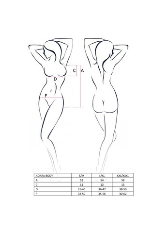 Боди монокини ADARA BODY L/XL, red Passion (369951006)