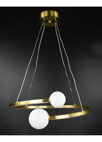 Люстра светодиодная подвесная LED светильник для квартиры на потолок лэд 26816 Латунь 40-150х50х55 см. Sunnysky (324395936)