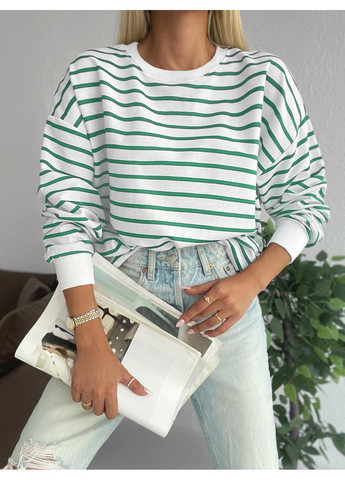 Белый свитшот SHEIN однотонный (372807103)