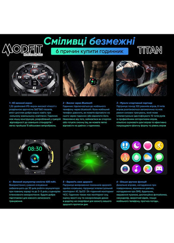 Чоловічий наручний годинник Modfit (371762589)