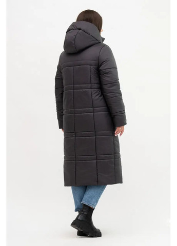 Графитовая зимняя женская зимняя куртка большого размера SK