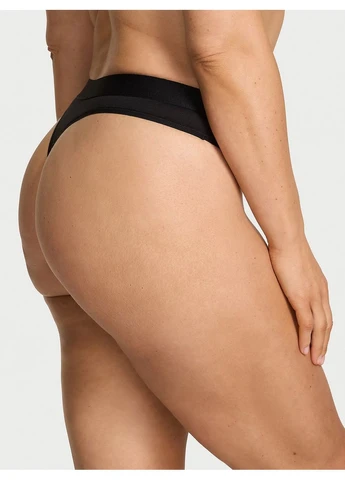 Трусики Стринги Logo Cotton Shine Patch Thong Panty (27204266) Victoria's Secret (374343576)