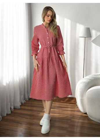 Комбинированное платье SHEIN однотонное
