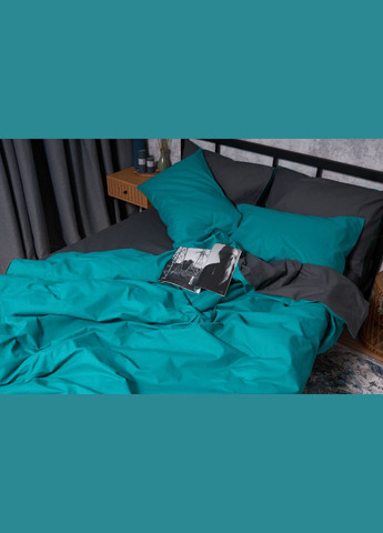 Комплект постельного белья Бязь Gold Люкс полуторный евро 160х220 наволочки 2х70х70 (MS-820002705) Moon&Star Gray Green (286761796)