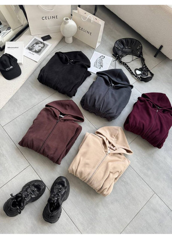 Жіночий комбінезон No Brand комбінезон-брюки однотонний бордовий повсякденний, кежуал фліс