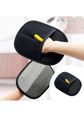 Рукавичка для видалення шерсті і волося з поверхонь двостороння антистатична 20×12 см No Brand (351902797)