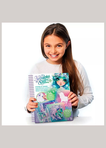 Набор для творчества Скетчбук Стикеры по номерам (11129) Nebulous Stars (326887312)