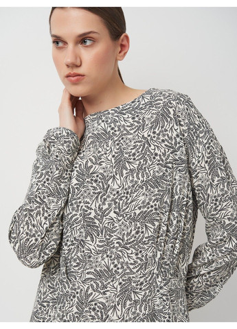 Молочное кэжуал платье H&M с цветочным принтом