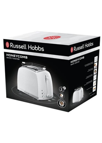 Тостер 2606056 Honeycomb White Russell Hobbs (277697818)