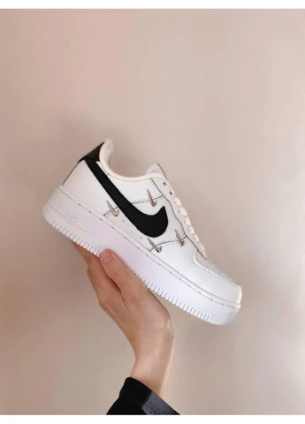 Комбіновані літні кросівки nike air force 1 lx chrome swooshes найк аір форс 1 No Brand