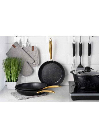 Сковорода 24см Black Mars Sparkle чорний Ardesto (354342366)