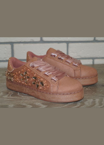 Пудровые кеды женские пудра Horoso