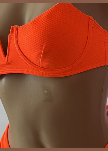 Помаранчевий демісезонний жіночий роздільний яскравий купальник (арт.6094) No Brand