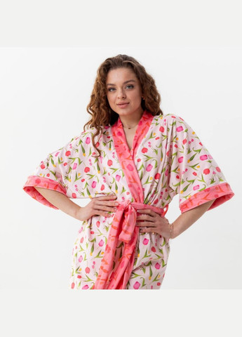 Халат жіночий з плюшевого велюру Тюльпанчик 3413_XL 15938 XL FlexDress (336767001)